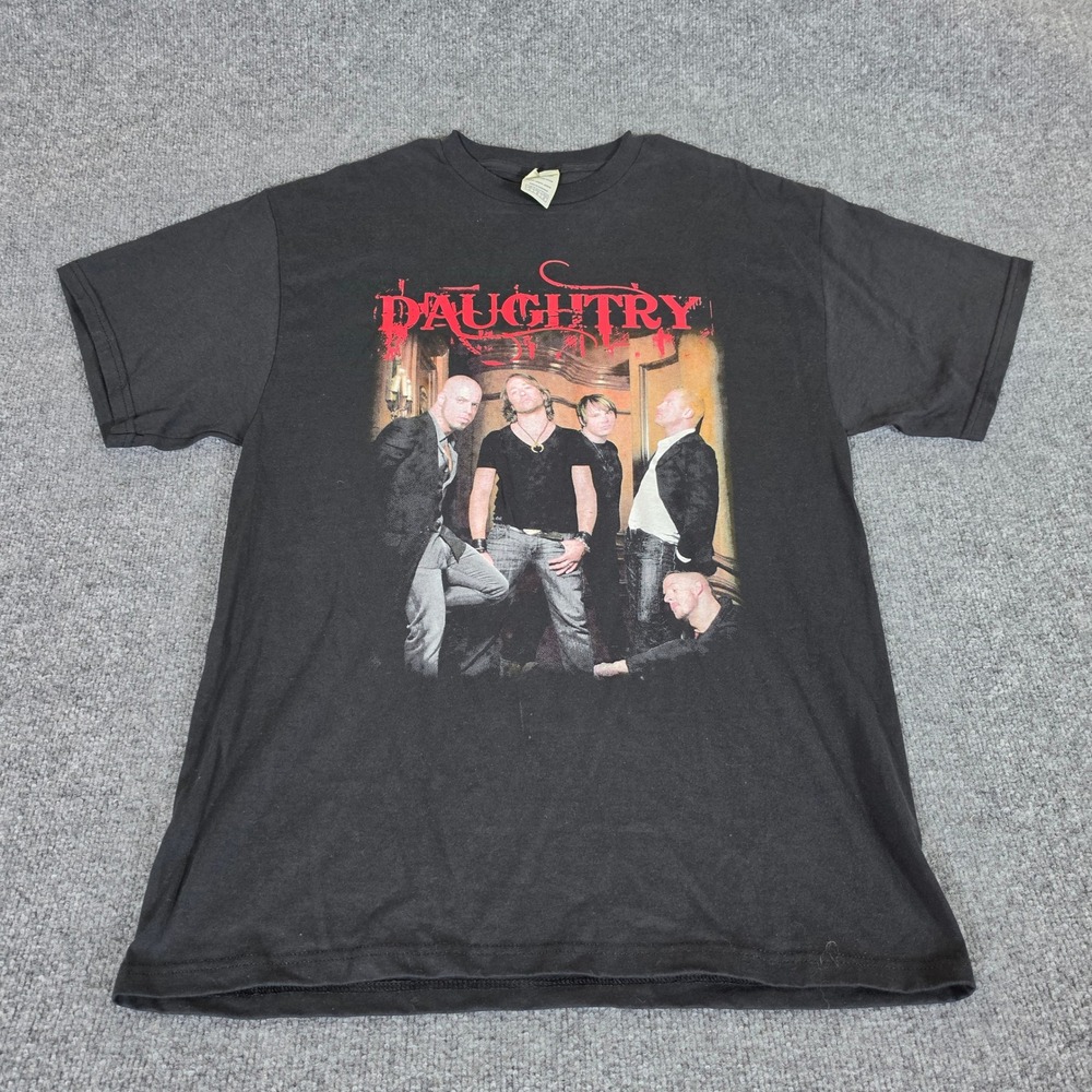 Daughtry World Tour 2010 Band T-Shirt Cavo Lifehouse Black Large Delta